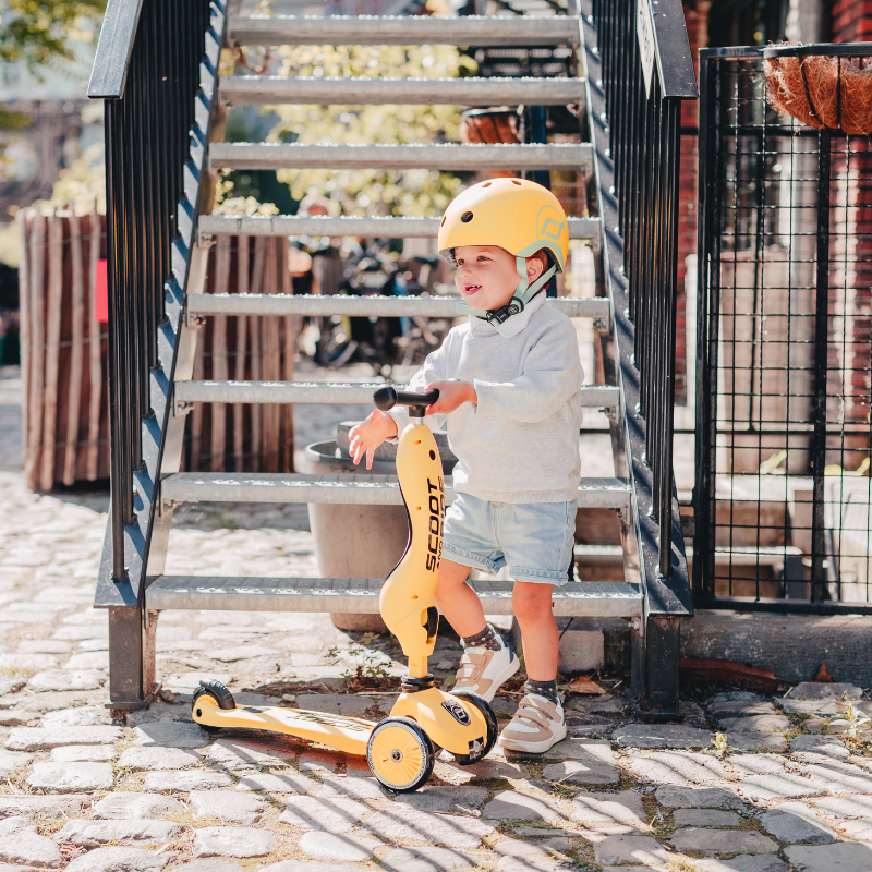 Scoot and Ride - Monopattino e Triciclo - Highwaykick 1 - Trasformabile 2 in 1 - giallo lemon