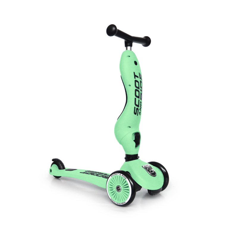Scoot and Ride - Monopattino e Triciclo - Highwaykick 1 - Trasformabile 2 in 1 - verde kiwi