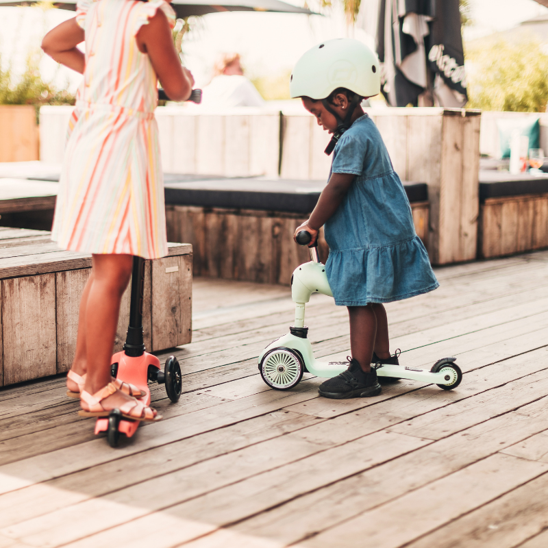 Scoot and Ride - Monopattino e Triciclo - Highwaykick 1 - Trasformabile 2 in 1 - verde kiwi