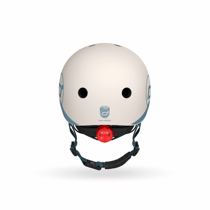 Scoot and Ride - Casco - tg. XXS-S - luce posteriore e chiusura magnetica - cenere Ash
