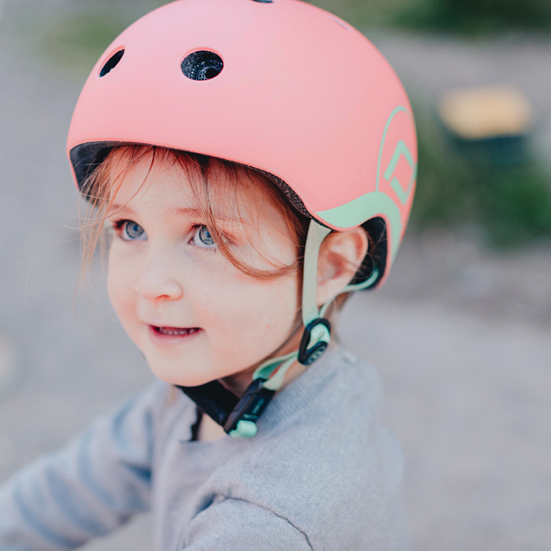Scoot and Ride - Casco - tg. XXS-S - luce posteriore e chiusura magnetica - cenere Ash