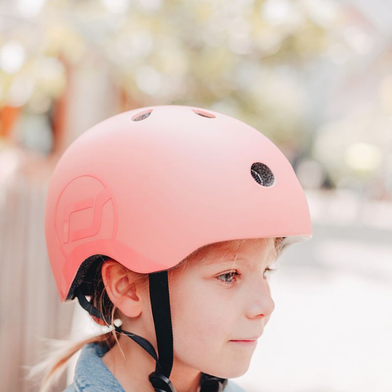 Scoot and Ride - Casco - tg. S-M - luce posteriore e chiusura magnetica - giallo lemon