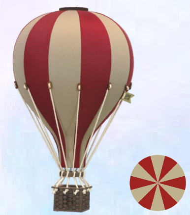 SuperBalloon Original - Mongolfiera - Bordeaux Ecru
