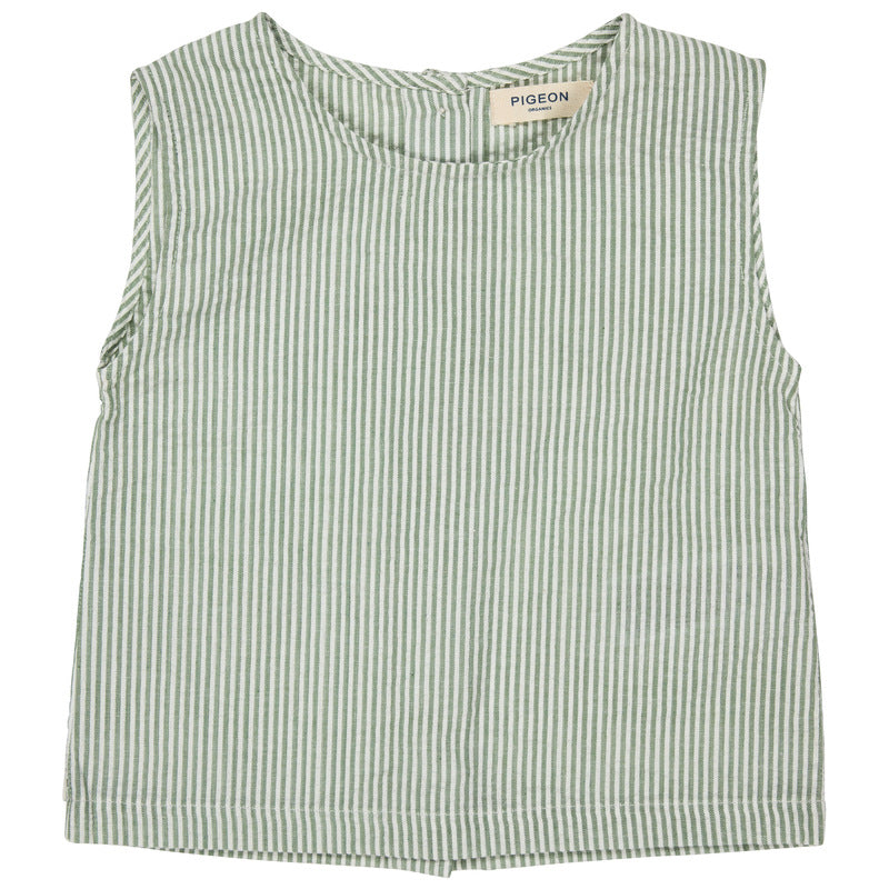 Pigeon - Top - riga sottile - verde