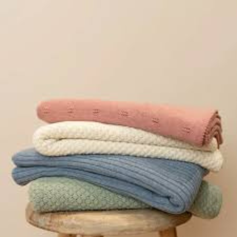 Little Dutch - Coperta Tricot 70x100 - Panna