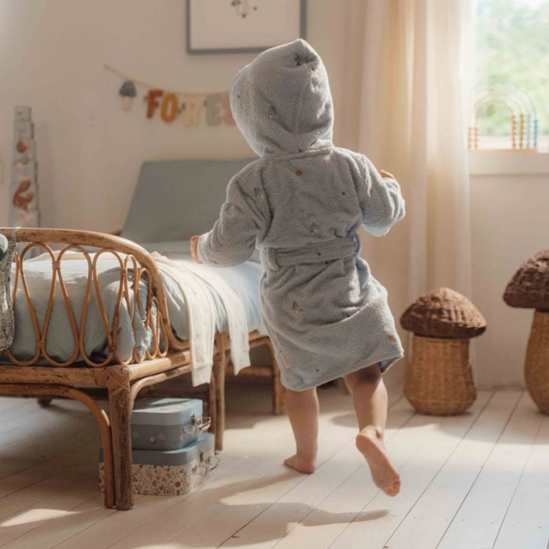 Little Dutch - Accappatoio con cappuccio - ricamato - Forest Friends