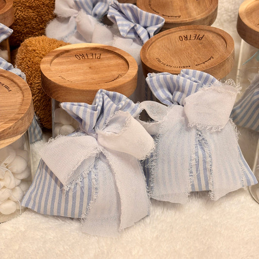 Bomboniera - Confezionata con Vasetto e confetti con Tappo Personalizzato