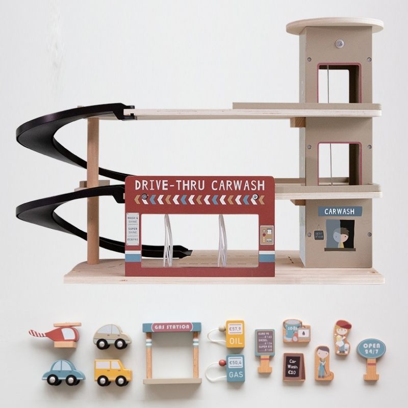 Little Dutch - Garage con macchinine - Railway set