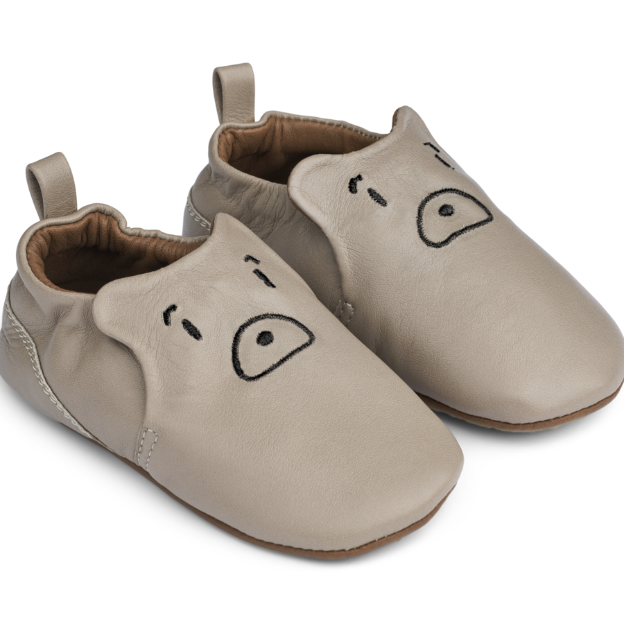 Liewood - Eliot - Pantofole in Pelle - Orso grigio
