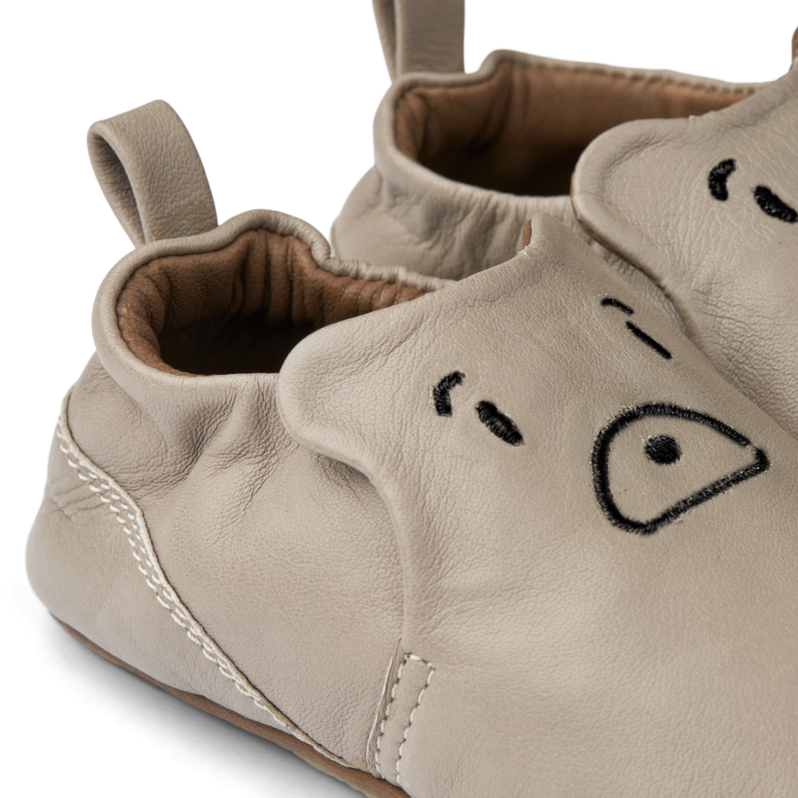 Liewood - Eliot - Pantofole in Pelle - Orso grigio