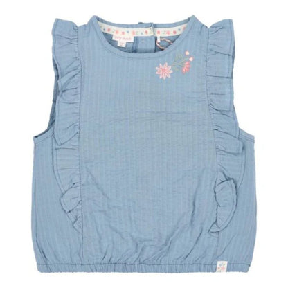 Little Dutch - Maglietta blu denim