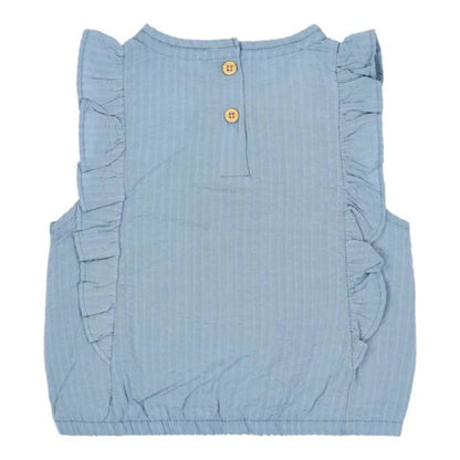Little Dutch - Maglietta blu denim