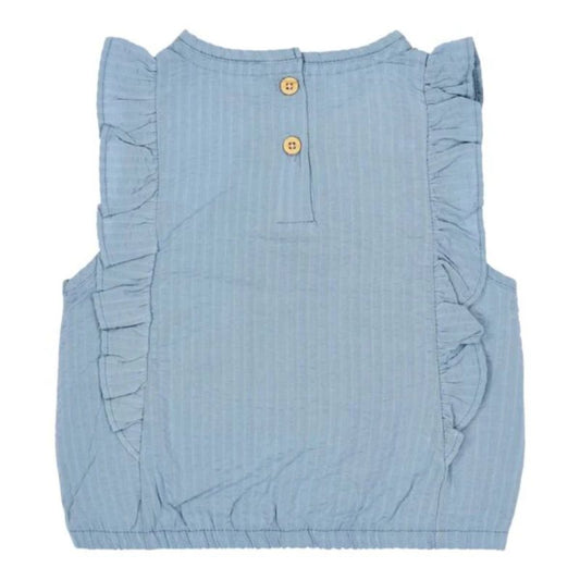 Little Dutch - Maglietta blu denim