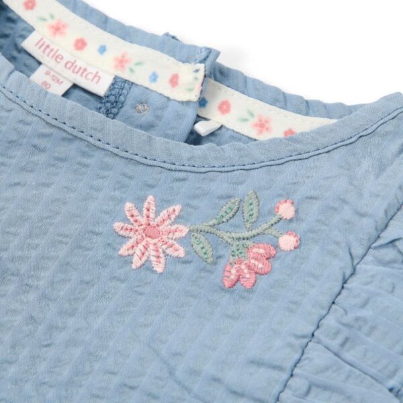 Little Dutch - Maglietta blu denim