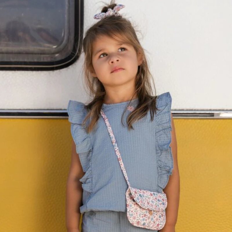 Little Dutch - Maglietta blu denim
