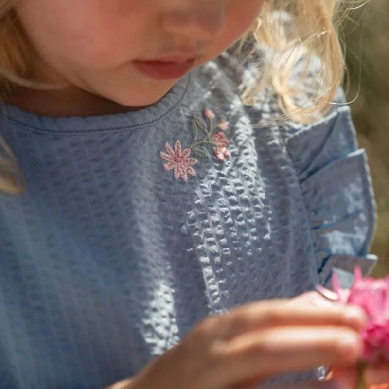 Little Dutch - Maglietta blu denim