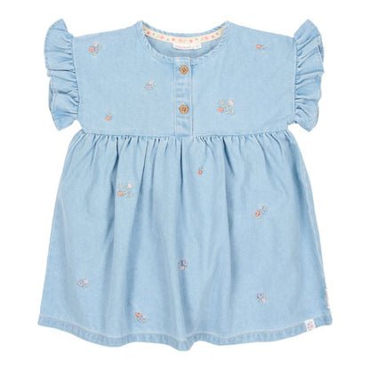 Little Dutch - Abito a maniche corte in denim