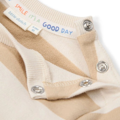 Little Dutch - Maglione a righe color biscotto