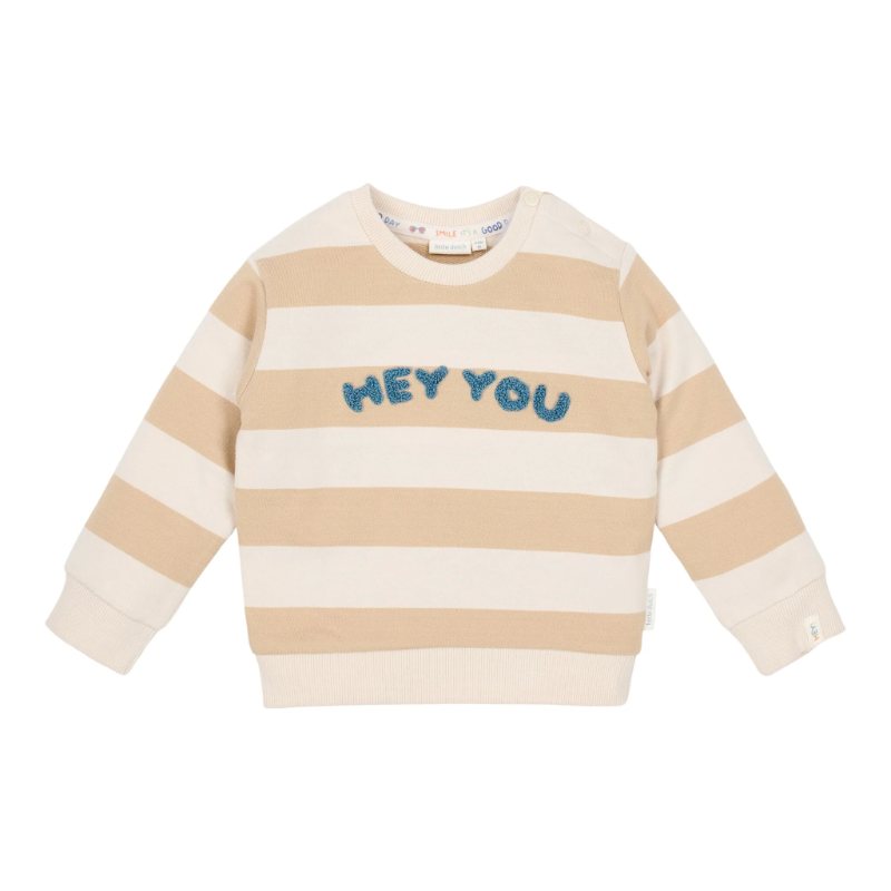 Little Dutch - Maglione a righe color biscotto