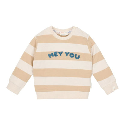 Little Dutch - Maglione a righe color biscotto