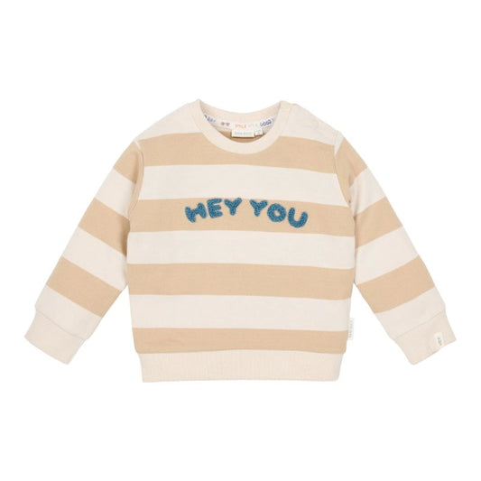 Little Dutch - Maglione a righe color biscotto