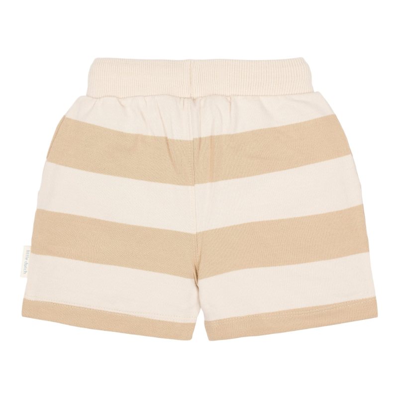 Little Dutch - Pantaloncini a righe color biscotto