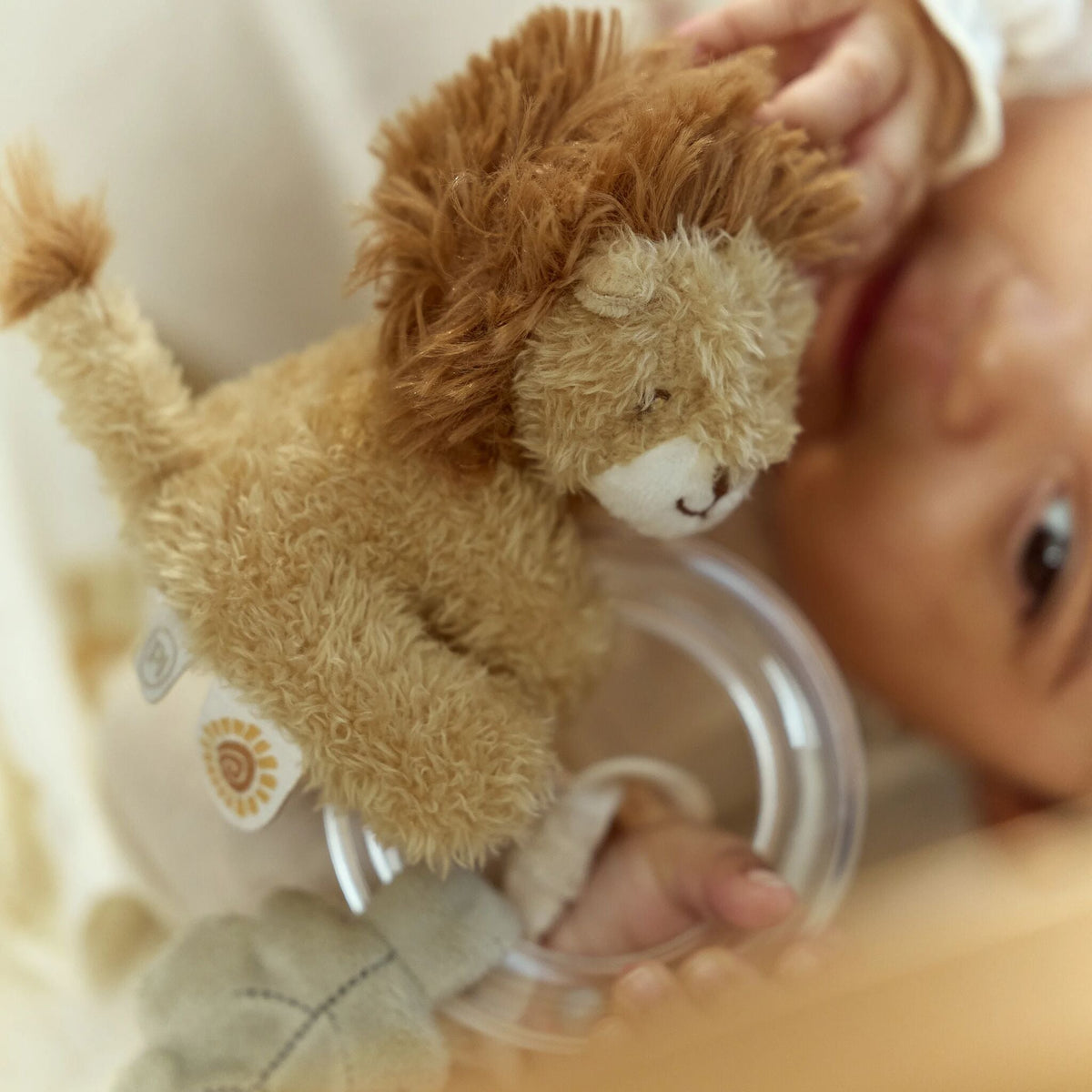 Sonaglio ad anello leone Little Dutch, idea regalo nascita