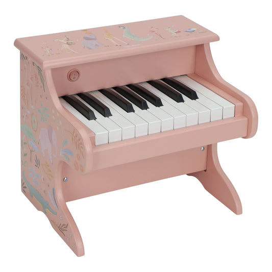Pianoforte giocattolo in legno Little Dutch rosa