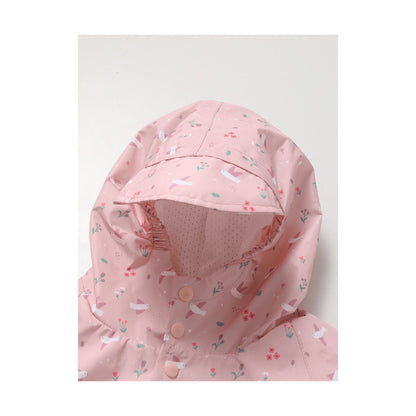 Tutete - Giacca impermeabile - Uccellini Rosa