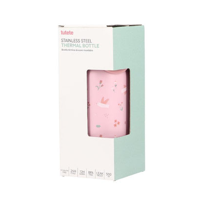 Tutete - Borraccia Termica 500ml - Uccellini Rosa
