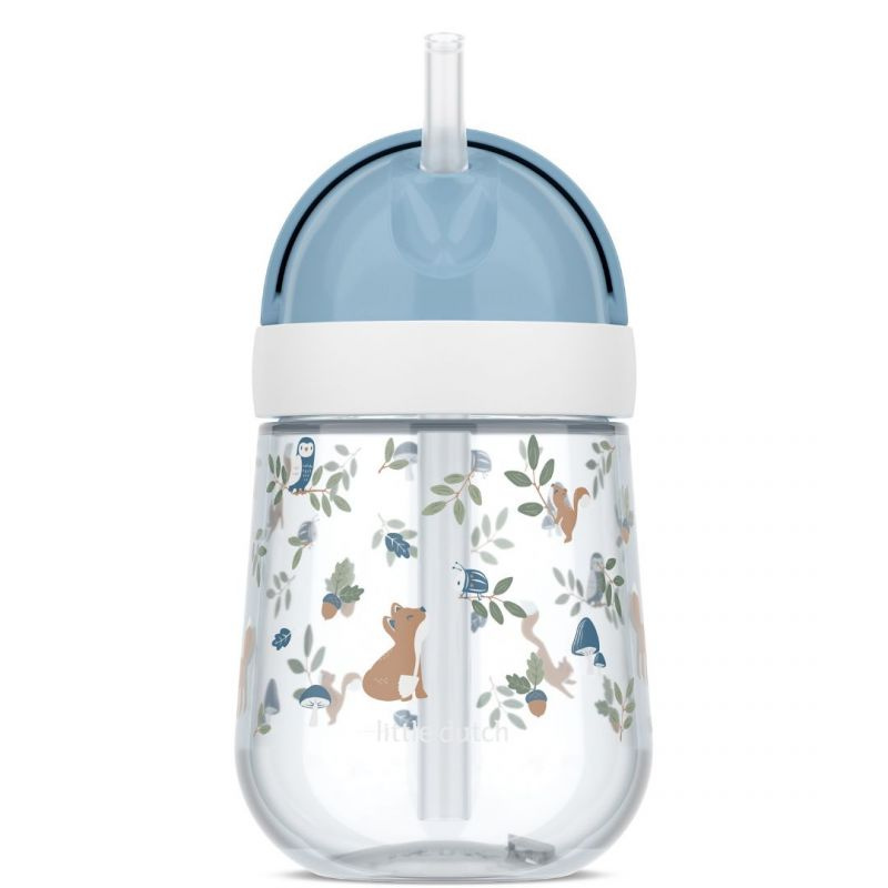 Little Dutch - Borraccia - prima borraccia con cannuccia 300ml - Forest Friends