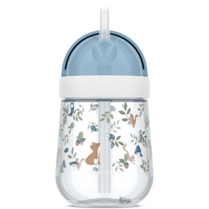 Little Dutch - Borraccia - prima borraccia con cannuccia 300ml - Forest Friends
