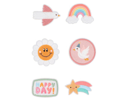 Tutete - Zainetto con 6 patch autoadesive riposizionabili  Happy days - Lavender