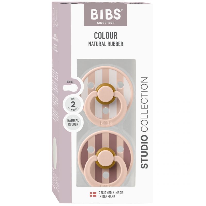 Bibs - 2-pack Ciuccio STUDIO (0+) - Vari colori