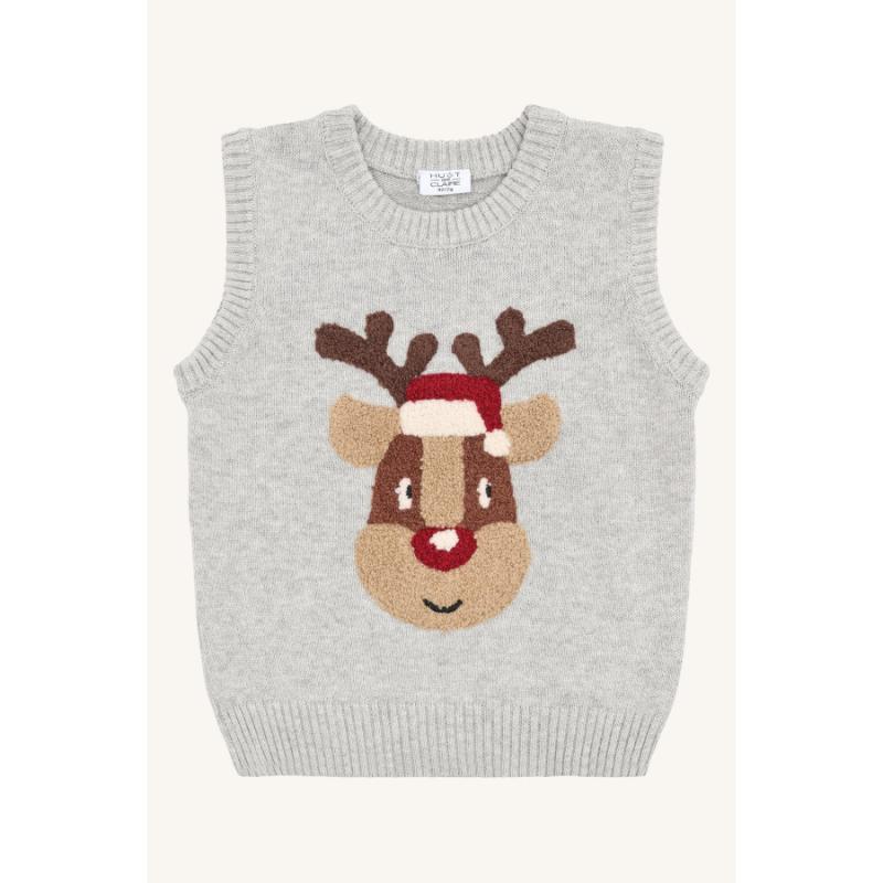 Hust&Claire - Natale - Gilet con renna