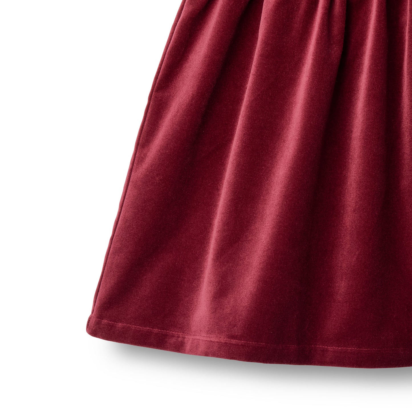 Wheat - Vestito in velluto bordeaux Junior - Thelma