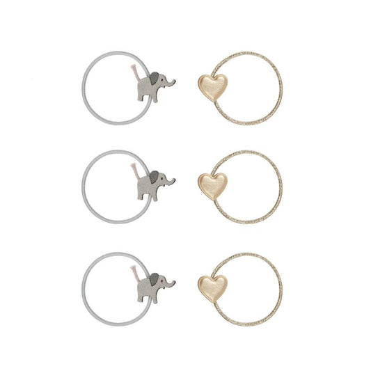 Mimi & Lula - 6-pack Elastici per capelli - Elefantino
