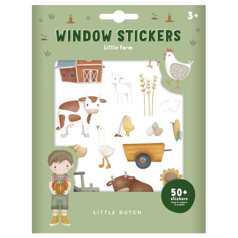 Little Dutch - Window stickers - vetrofanie riposizionabili - Little Farm