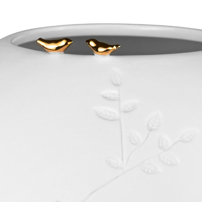 Räder - Vaso grande sfera uccellini 25x21cm