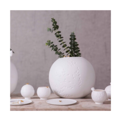 Räder - Vaso grande sfera uccellini 25x21cm