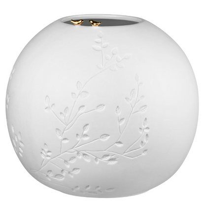 Räder - Vaso grande sfera uccellini 25x21cm