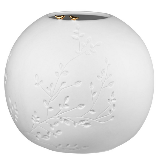 Räder - Vaso grande sfera uccellini 25x21cm