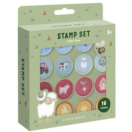 Little Dutch - Timbrini - Set 16 pz - Little Farm