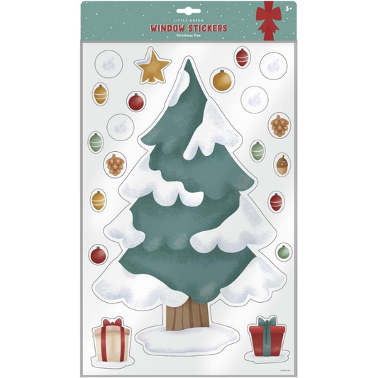 Little Dutch - Window stickers Albero di Natale - vetrofanie riposizionabili - Natale