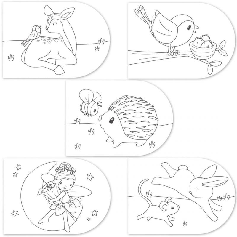 Little Dutch - Libro da colorare con acquerelli - Fairy Garden