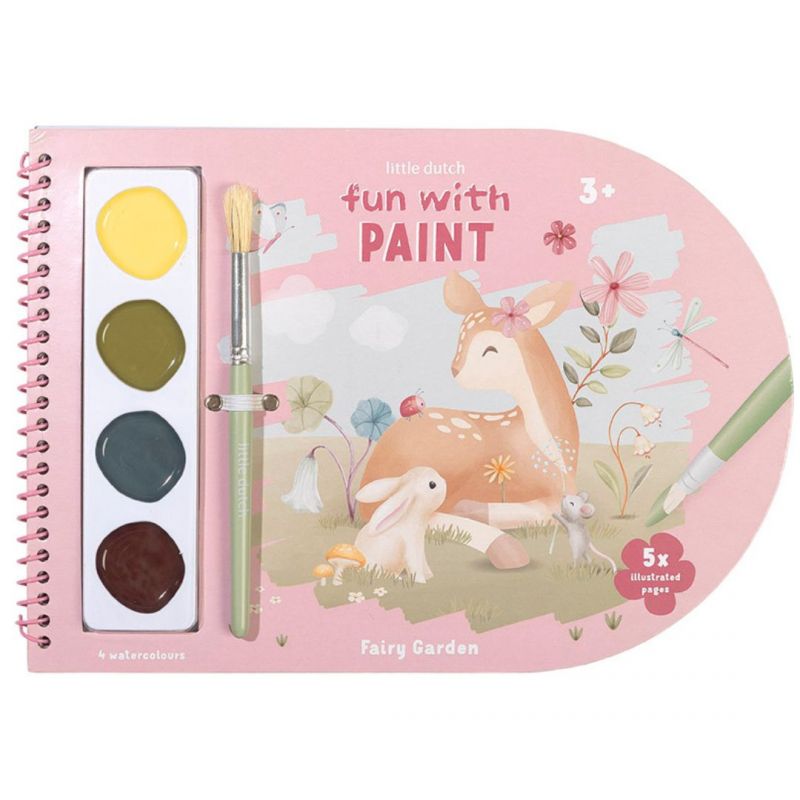 Little Dutch - Libro da colorare con acquerelli - Fairy Garden