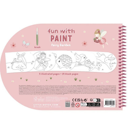 Little Dutch - Libro da colorare con acquerelli - Fairy Garden