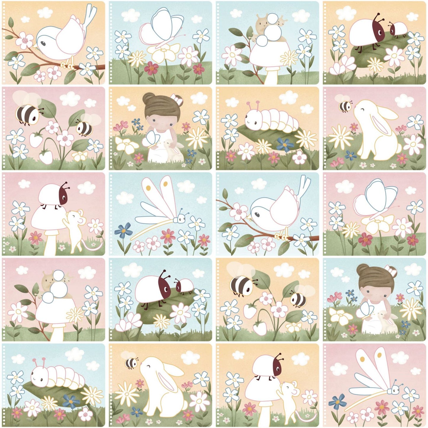 Little Dutch - Libro magico da colorare - Rosa