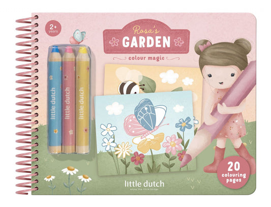 Little Dutch - Libro magico da colorare - Rosa