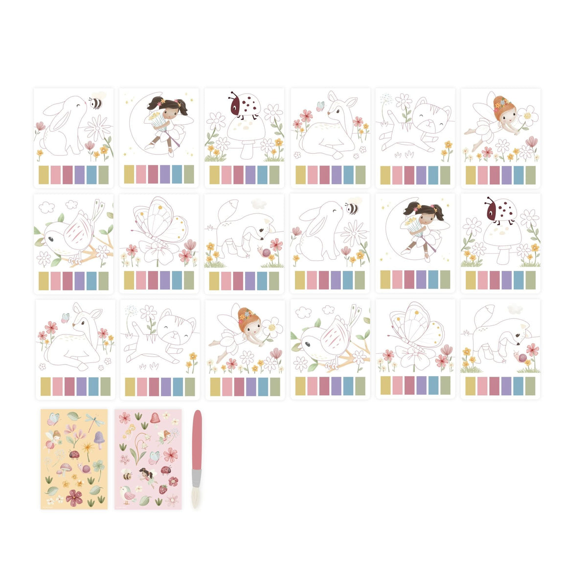 Contenuto del set pittura ad acqua Little Dutch